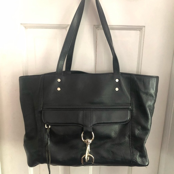 Rebecca Minkoff Black Leather Tote - Picture 1 of 5